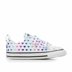 Girls' Converse Toddler Chuck Taylor All Star 2V Foil Heart Ox Sneakers
