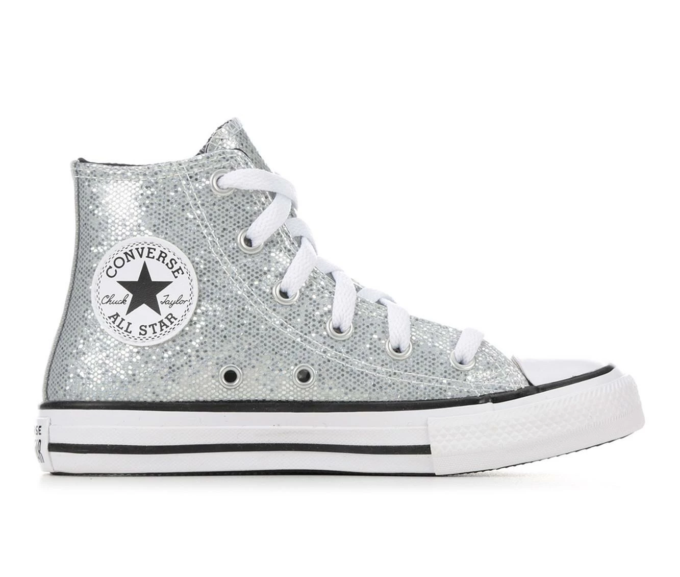 Girls' Converse Little Kid Chuck Taylor All Star Glitter High-Top Sneakers 1 Girls' Converse Little Kid Chuck Taylor All Star Glitter High-Top Sneakers