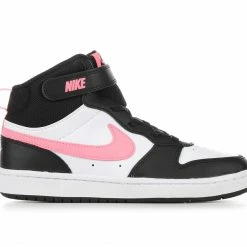 Girls' Nike Little Kid Court Borough Mid 2 Sneakers