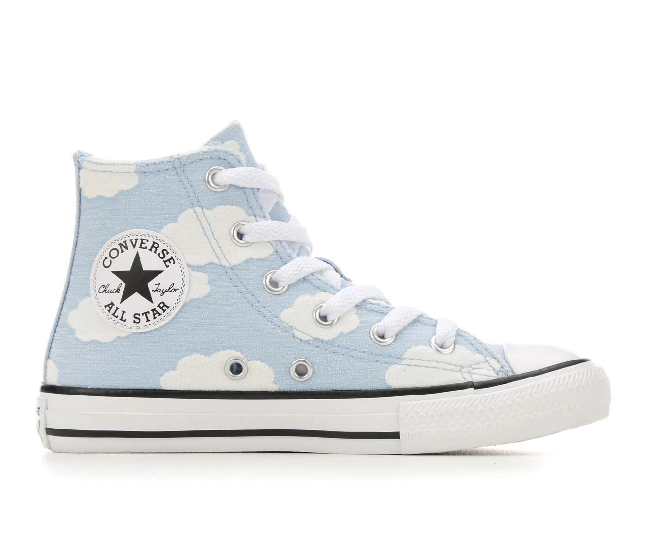 Girls' Converse Little Kid Chuck Taylor All Star Cloudy Mid Sneakers 2 Girls' Converse Little Kid Chuck Taylor All Star Cloudy Mid Sneakers - Image 2