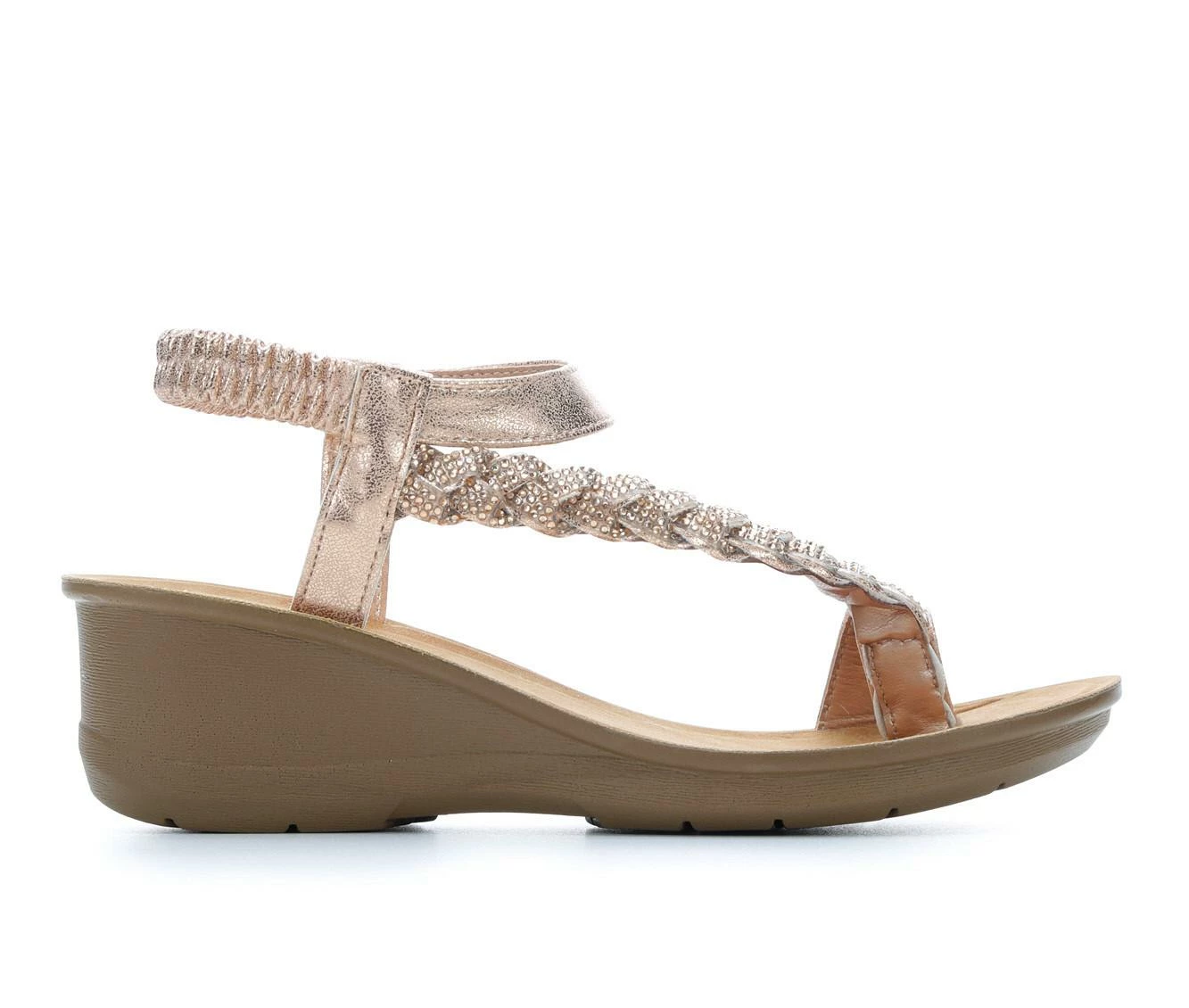 Women's Daisy Fuentes Denim Vegan Wedge Sandals 1 Women's Daisy Fuentes Denim Vegan Wedge Sandals