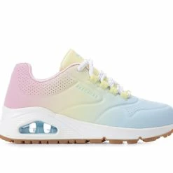 Girls' Skechers Little Kid & Big Kid Uno Gen 1 Spectrum Wedge Sneakers