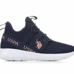 Girls' US Polo Assn Little Kid & Big Kid Mock Slip-On Sneakers