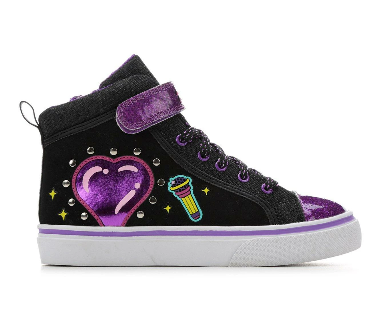 Girls' Nickelodeon Little Kid & Big Kid Lay Lay Mid-Top Sneakers 2 Girls' Nickelodeon Little Kid & Big Kid Lay Lay Mid-Top Sneakers - Image 2