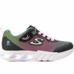 Girls' Skechers Little Kid & Big Kid Flicker Flash Light-Up Sneakers