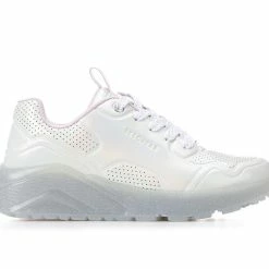 Girls' Skechers Little Kid & Big Kid Uno Ice Prism Luxe Wedge Sneakers