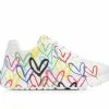 Girls' Skechers Little Kid & Big Kid Uno Lite Heart Wedge Sneakers