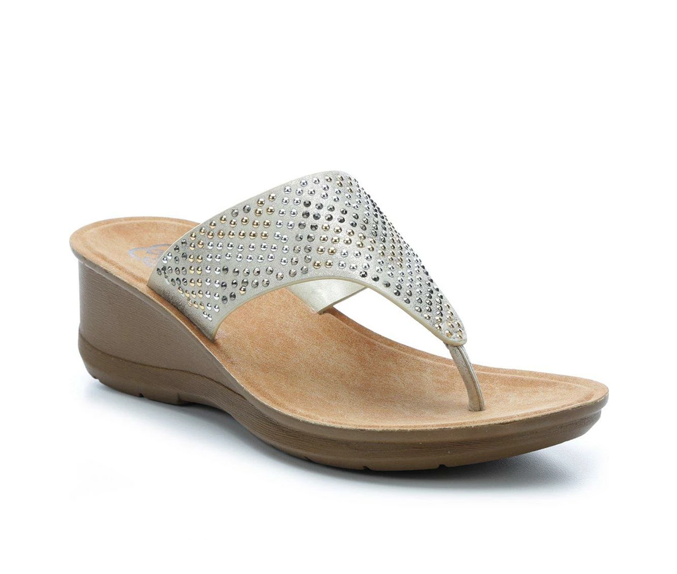 Women's Daisy Fuentes Dale Wedge Flip-Flops 3 Women's Daisy Fuentes Dale Wedge Flip-Flops - Image 3