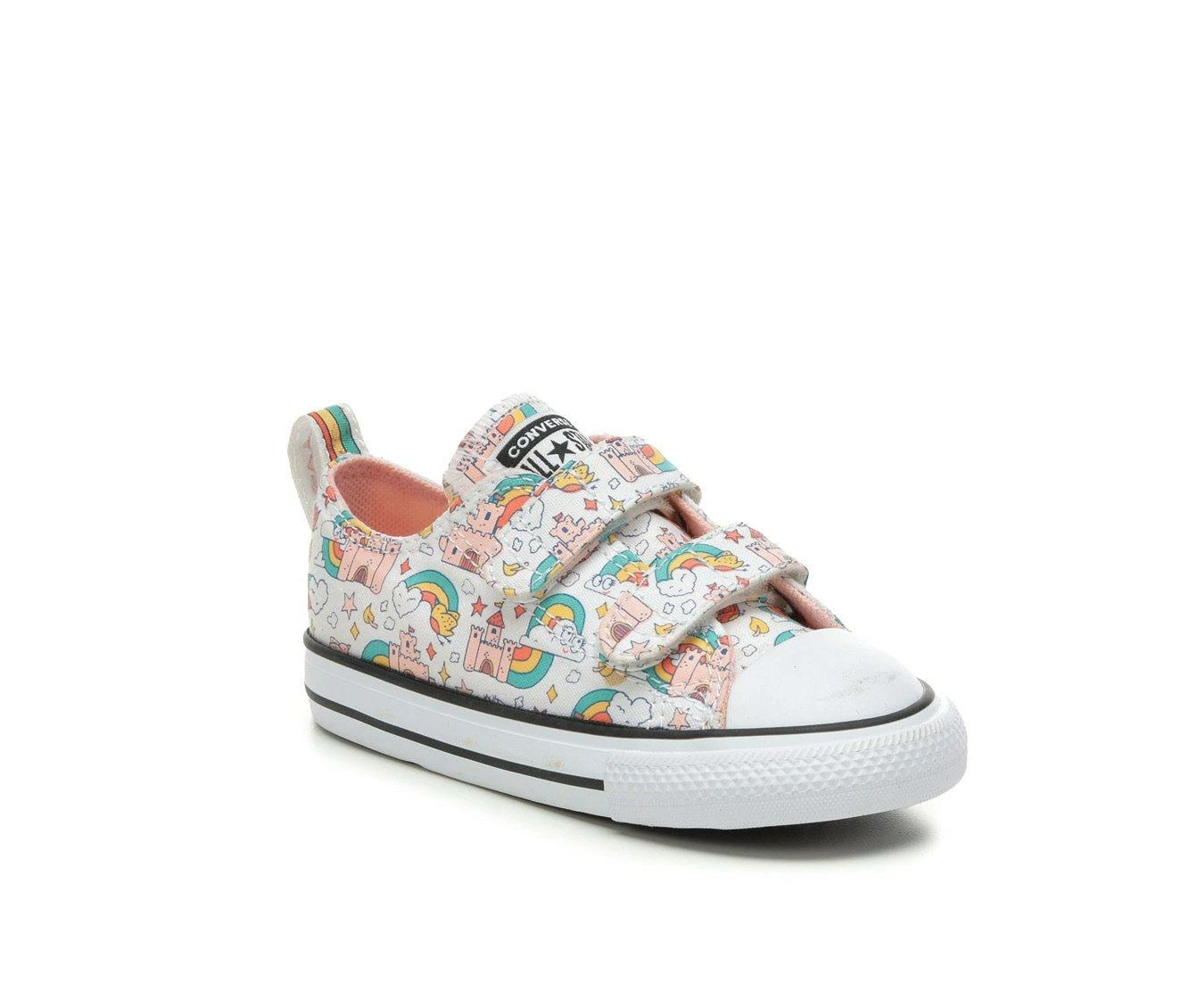 Girls' Converse Infant & Toddler Chuck Taylor All Star 2V Castle Ox Sneakers 3 Girls' Converse Infant & Toddler Chuck Taylor All Star 2V Castle Ox Sneakers - Image 3