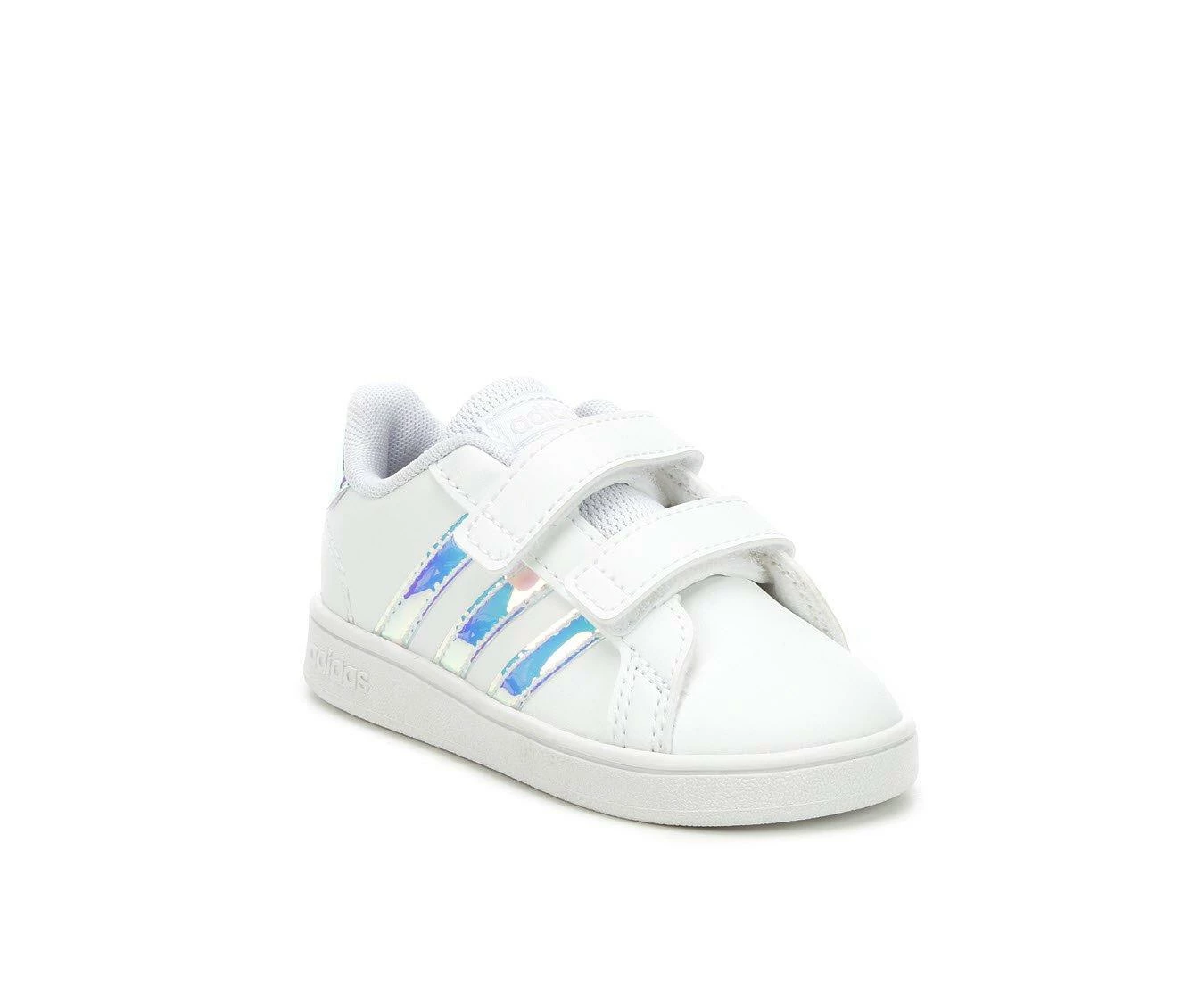 Girls' Adidas Infant & Toddler Grand Court Sneakers 3 Girls' Adidas Infant & Toddler Grand Court Sneakers - Image 3