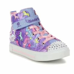 Girls' Skechers Little Kid Twinkle Sparks Unicorn Light-Up High-Top Sneakers -Reebok Shop 2 307