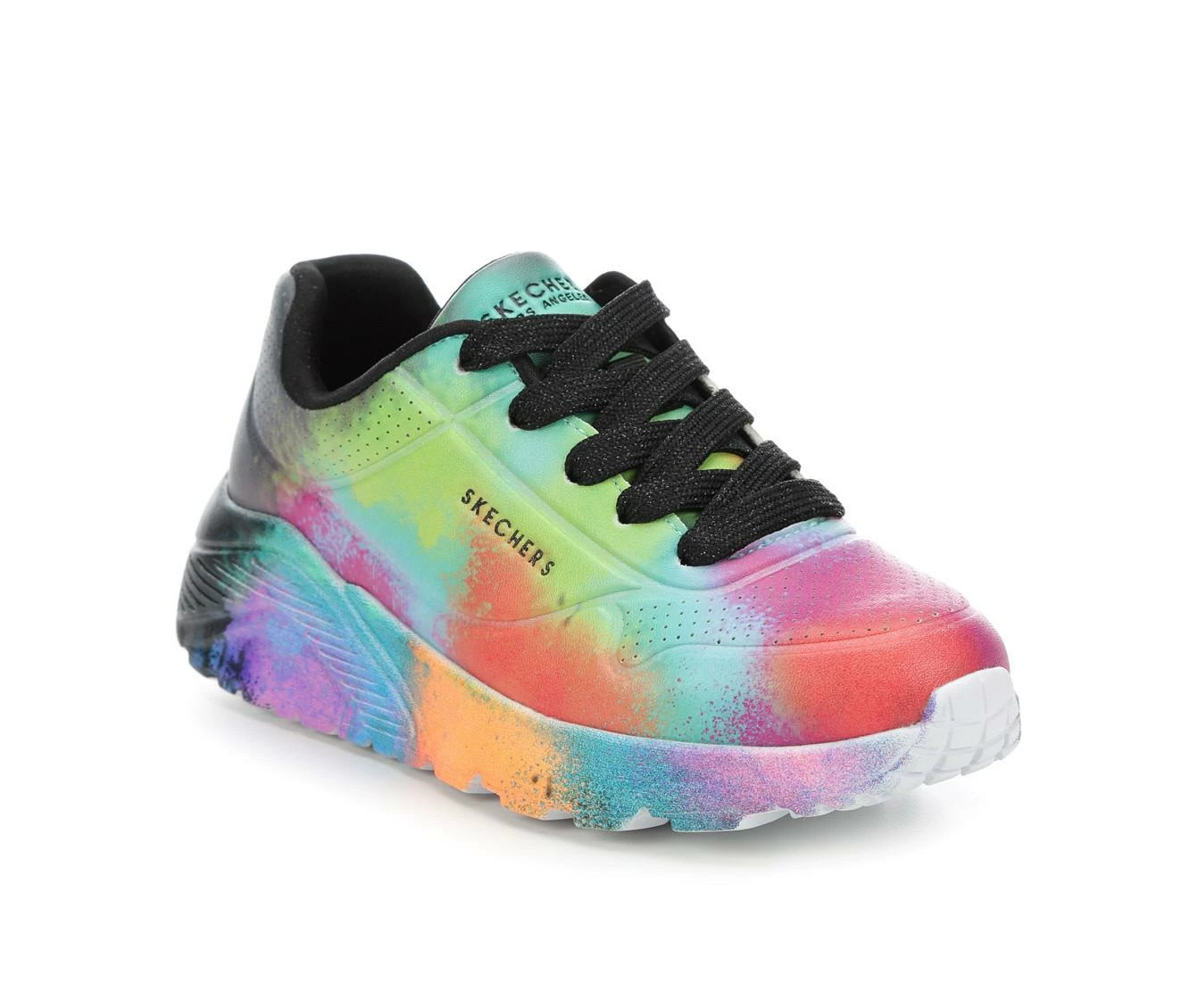 Girls' Skechers Little Kid & Big Kid Uno Lite Splatter Wedge Sneakers 3 Girls' Skechers Little Kid & Big Kid Uno Lite Splatter Wedge Sneakers - Image 3