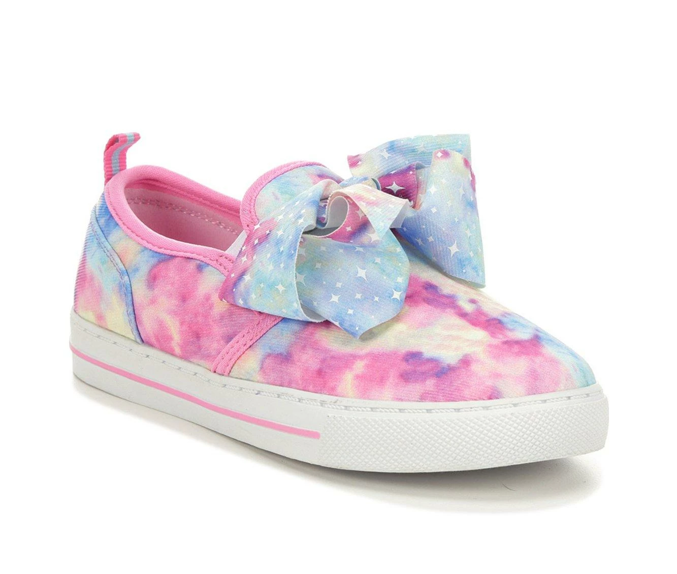 Girls' Nickelodeon Little Kid & Big Kid JoJo Tie Dye Slip-On Sneakers 3 Girls' Nickelodeon Little Kid & Big Kid JoJo Tie Dye Slip-On Sneakers - Image 3