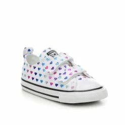 Girls' Converse Toddler Chuck Taylor All Star 2V Foil Heart Ox Sneakers 8 Girls' Converse Toddler Chuck Taylor All Star 2V Foil Heart Ox Sneakers -Reebok Shop 2 570