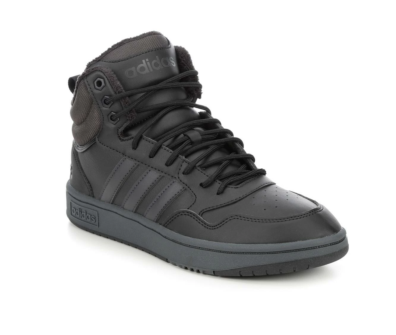 Men's Adidas Hoops 3.0 Mid Winterized Sustainable Sneakers 3 Men's Adidas Hoops 3.0 Mid Winterized Sustainable Sneakers - Image 3
