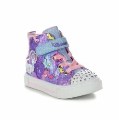 Girls' Skechers Toddler Twinkle Sparks Unicorn Light-Up High-Top Sneakers -Reebok Shop 2 856