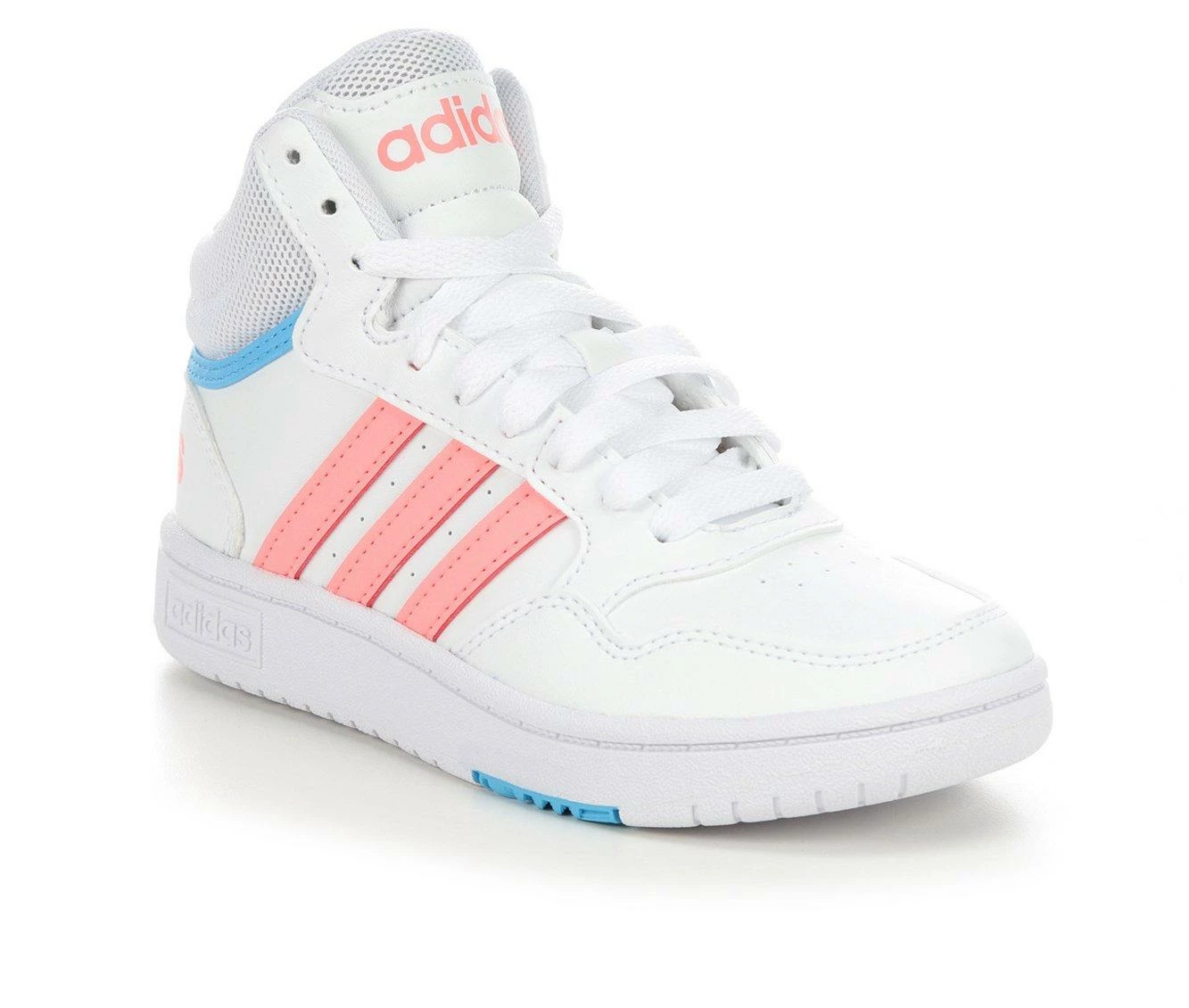Girls' Adidas Little Kid & Big Kid Hoops Mid 3.0 Sneakers 3 Girls' Adidas Little Kid & Big Kid Hoops Mid 3.0 Sneakers - Image 3