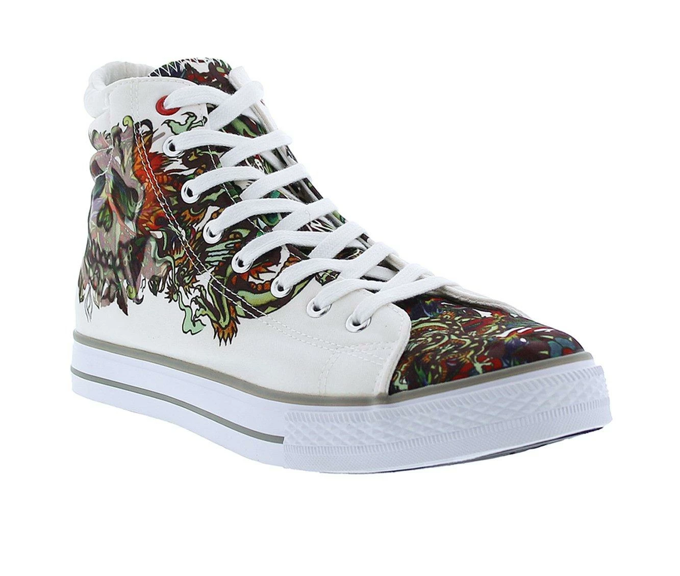 Men's Ed Hardy Still Life High-Top Casual Sneakers 3 Men's Ed Hardy Still Life High-Top Casual Sneakers - Image 3