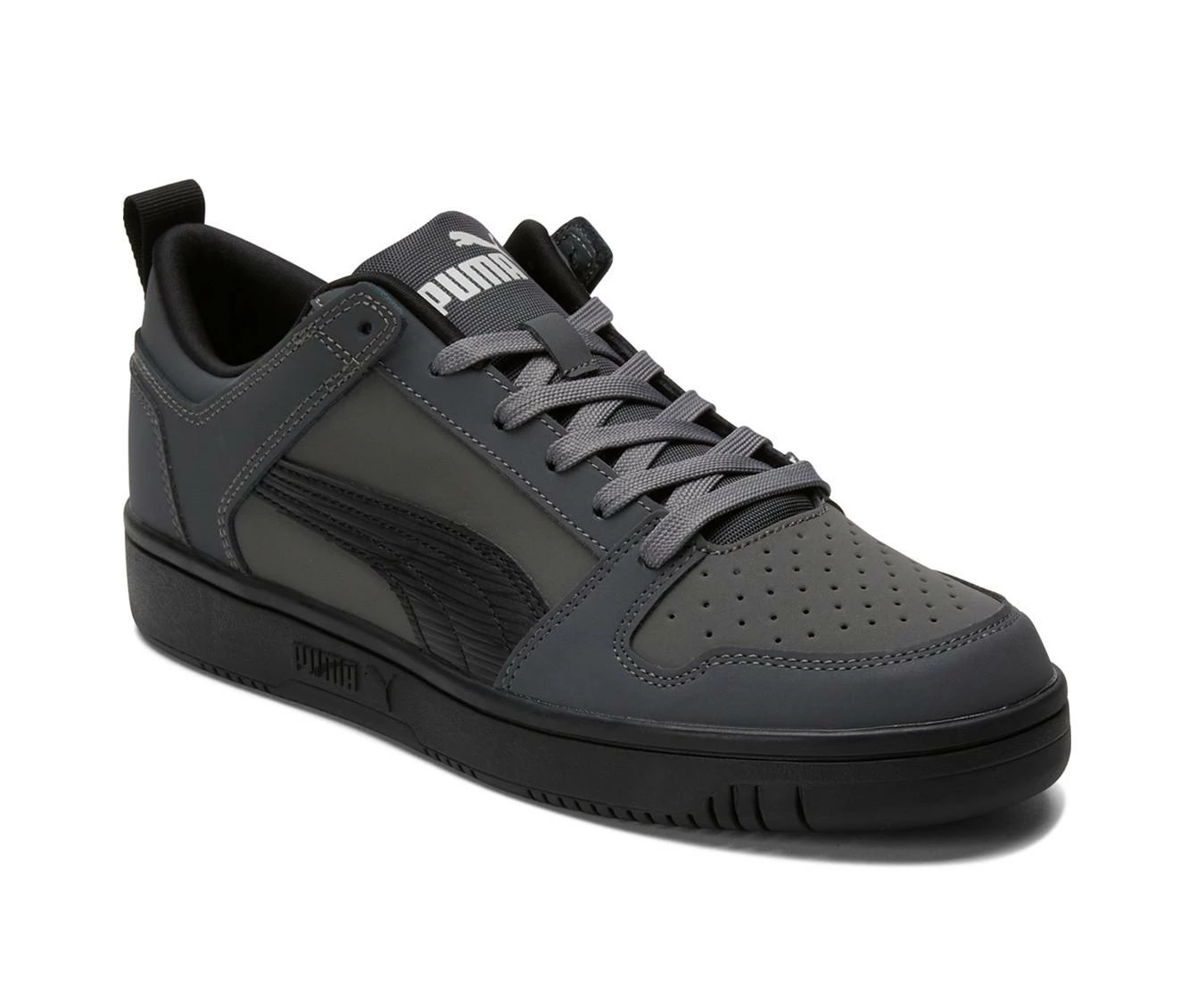 Men's Puma Rebound Layup Lo Nubuck Court Sneakers 3 Men's Puma Rebound Layup Lo Nubuck Court Sneakers - Image 3