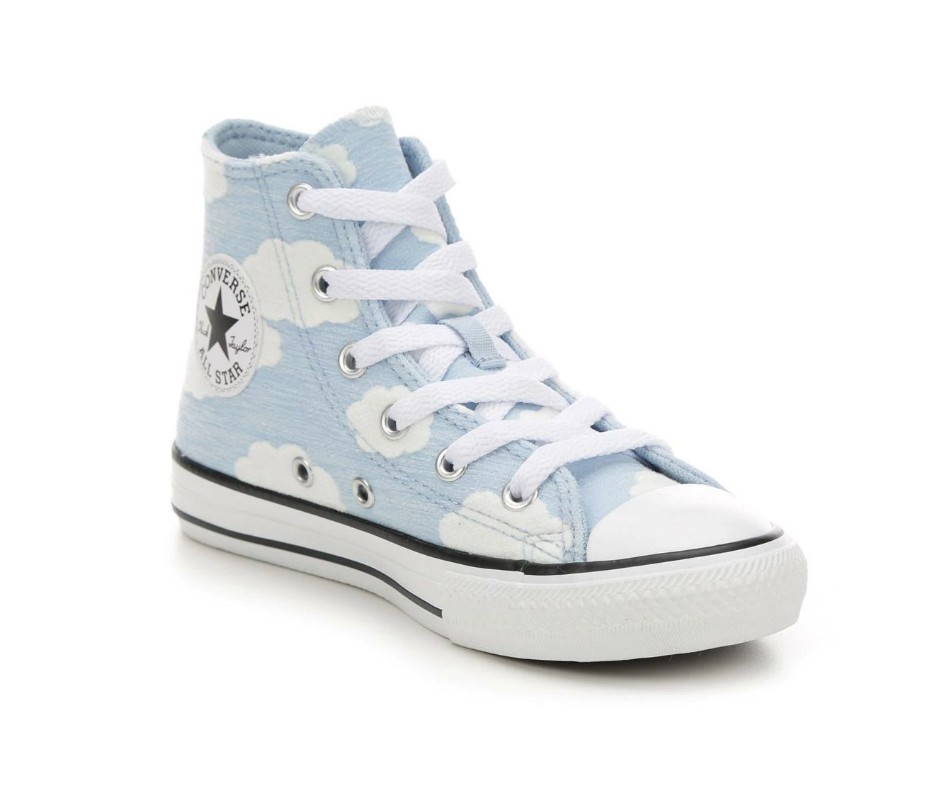 Girls' Converse Little Kid Chuck Taylor All Star Cloudy Mid Sneakers 3 Girls' Converse Little Kid Chuck Taylor All Star Cloudy Mid Sneakers - Image 3