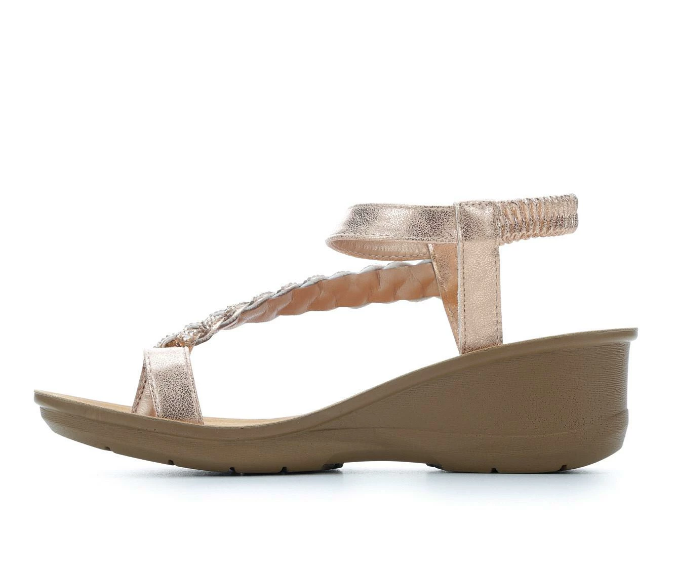 Women's Daisy Fuentes Denim Vegan Wedge Sandals 4 Women's Daisy Fuentes Denim Vegan Wedge Sandals - Image 4