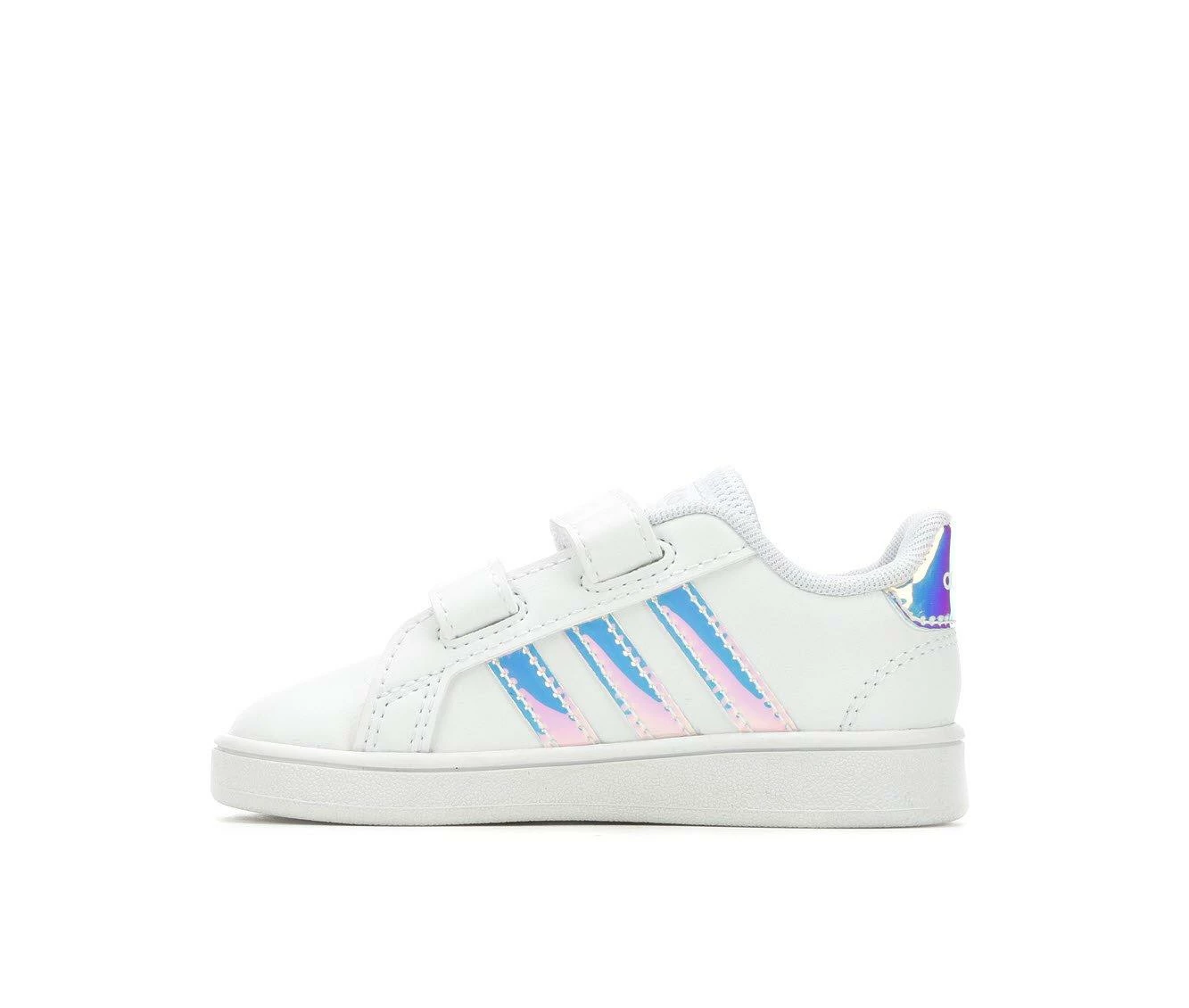 Girls' Adidas Infant & Toddler Grand Court Sneakers 4 Girls' Adidas Infant & Toddler Grand Court Sneakers - Image 4