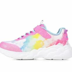 Girls' Skechers Little Kid Rainbow Racer Light-Up Wedge Sneakers -Reebok Shop 3 343