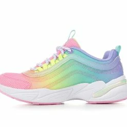 Girls' Skechers Little Kid & Big Kid Social Status Colortastic Running Shoes -Reebok Shop 3 349