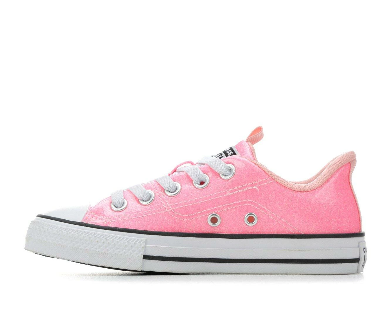 Girls' Converse Little Kid Chuck Taylor All Star Rave Glitter Slip-On Sneakers 4 Girls' Converse Little Kid Chuck Taylor All Star Rave Glitter Slip-On Sneakers - Image 4