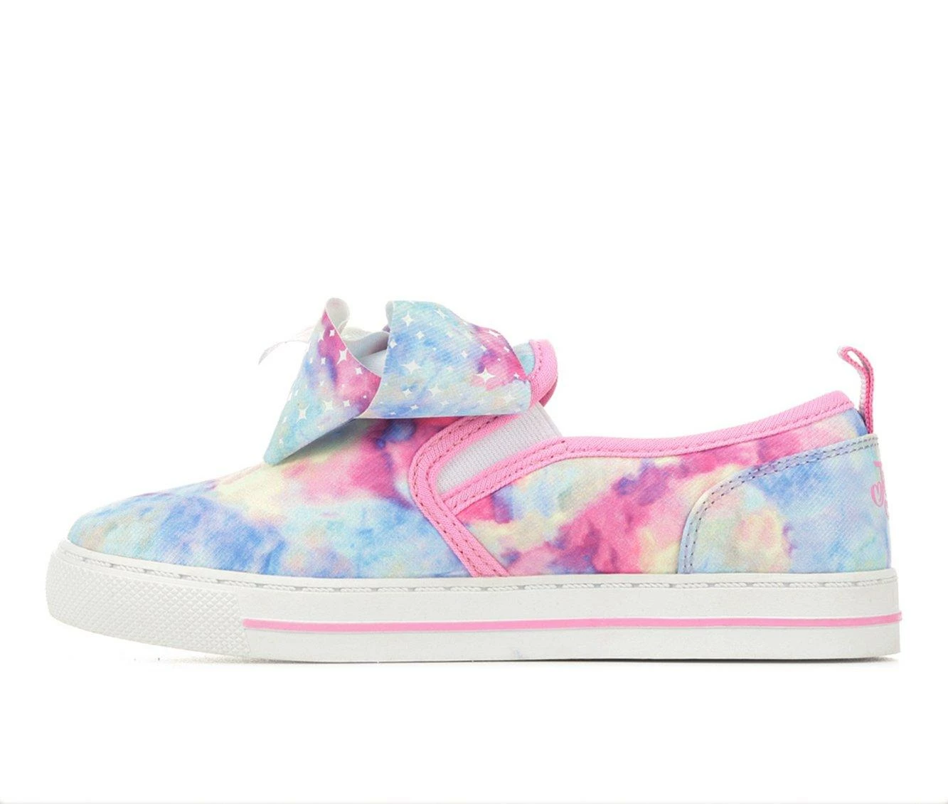 Girls' Nickelodeon Little Kid & Big Kid JoJo Tie Dye Slip-On Sneakers 4 Girls' Nickelodeon Little Kid & Big Kid JoJo Tie Dye Slip-On Sneakers - Image 4