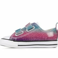 Girls' Converse Toddler Chuck Taylor All Star 2V Glitter Drip Sneakers -Reebok Shop 3 474