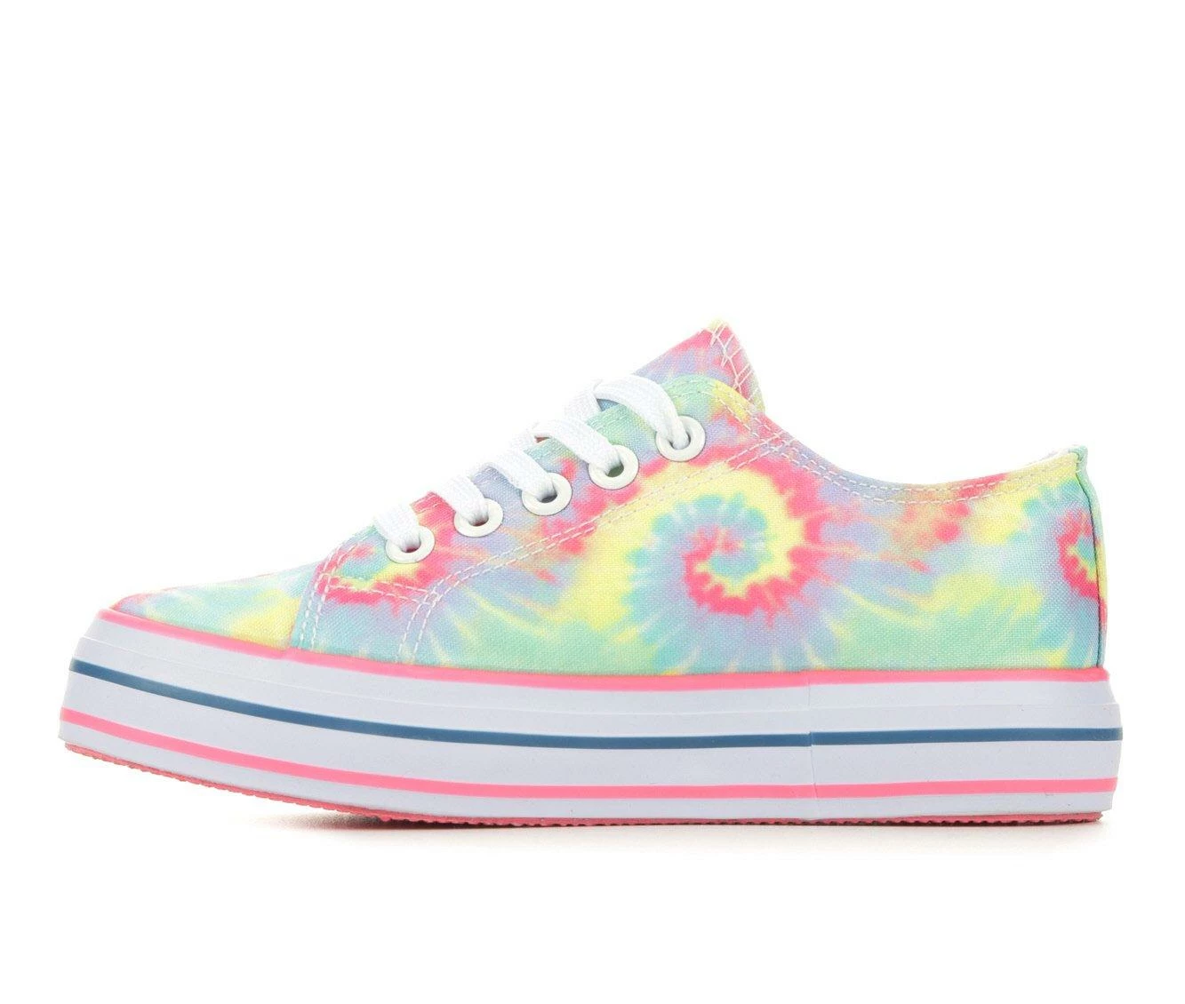 Girls' Paris Blues Little Kid Mila Platform Sneakers 4 Girls' Paris Blues Little Kid Mila Platform Sneakers - Image 4