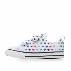 Girls' Converse Toddler Chuck Taylor All Star 2V Foil Heart Ox Sneakers 9 Girls' Converse Toddler Chuck Taylor All Star 2V Foil Heart Ox Sneakers -Reebok Shop 3 570