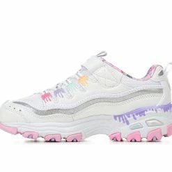 Girls' Skechers Little Kid & Big Kid D'Lites Strap Memory Foam Running Shoes -Reebok Shop 3 701