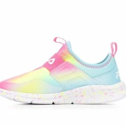 Girls' Fila Little Kid & Big Kid Landbuzzer Marble Running Shoes -Reebok Shop 3 764