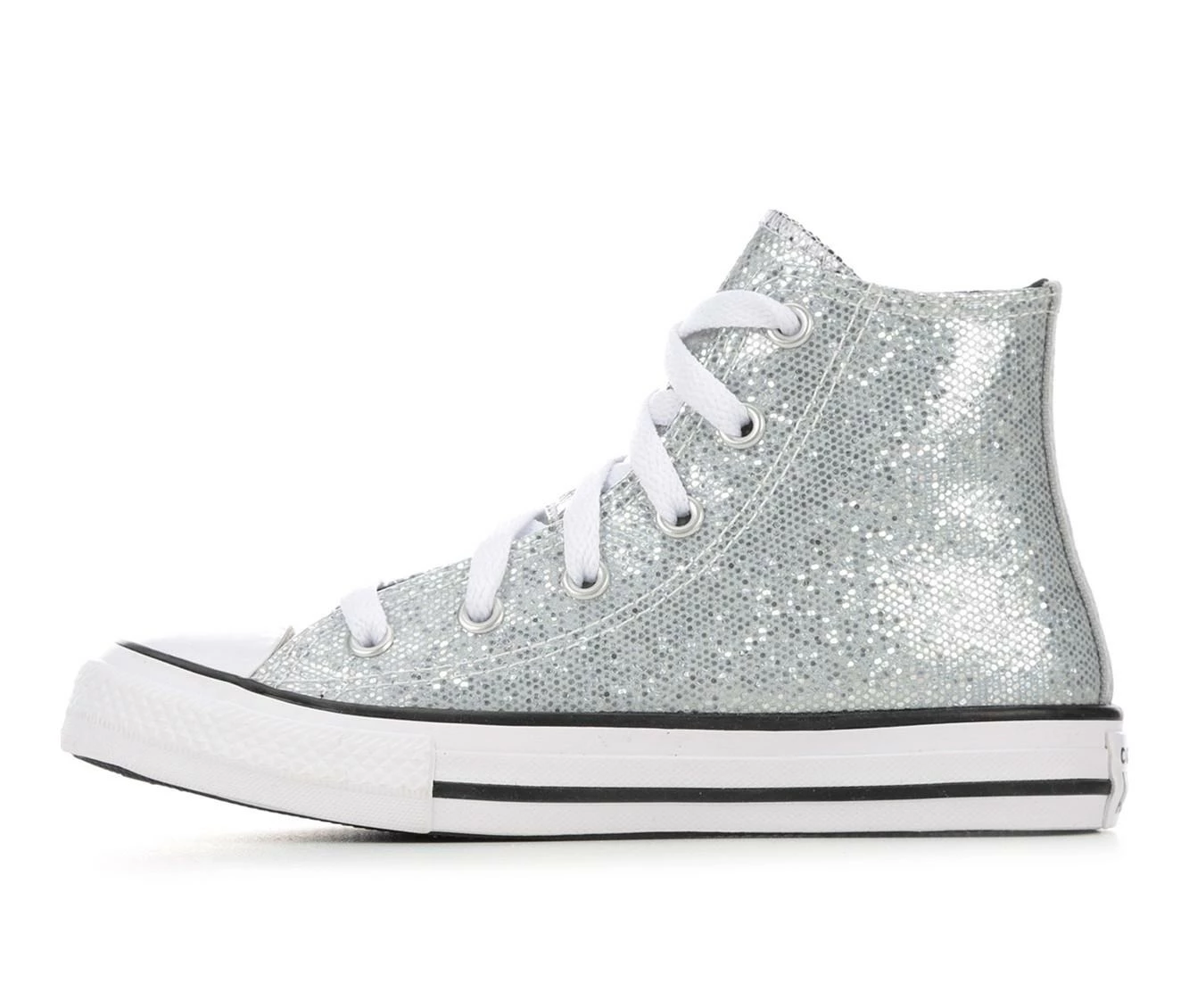 Girls' Converse Little Kid Chuck Taylor All Star Glitter High-Top Sneakers 4 Girls' Converse Little Kid Chuck Taylor All Star Glitter High-Top Sneakers - Image 4
