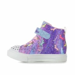 Girls' Skechers Toddler Twinkle Sparks Unicorn Light-Up High-Top Sneakers -Reebok Shop 3 856