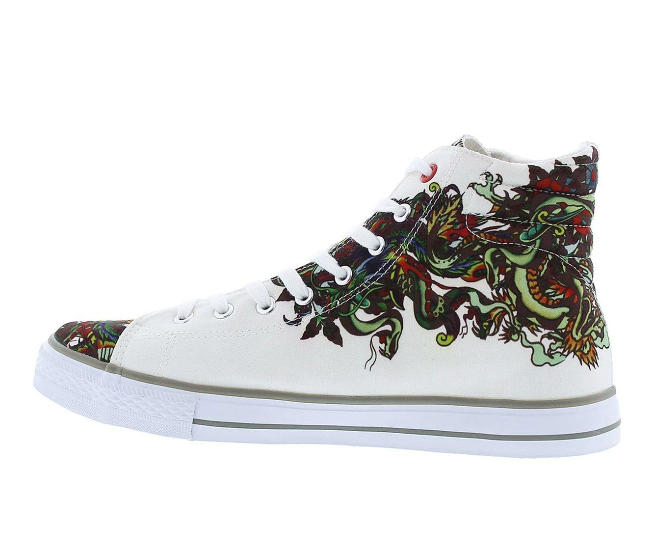 Men's Ed Hardy Still Life High-Top Casual Sneakers 4 Men's Ed Hardy Still Life High-Top Casual Sneakers - Image 4