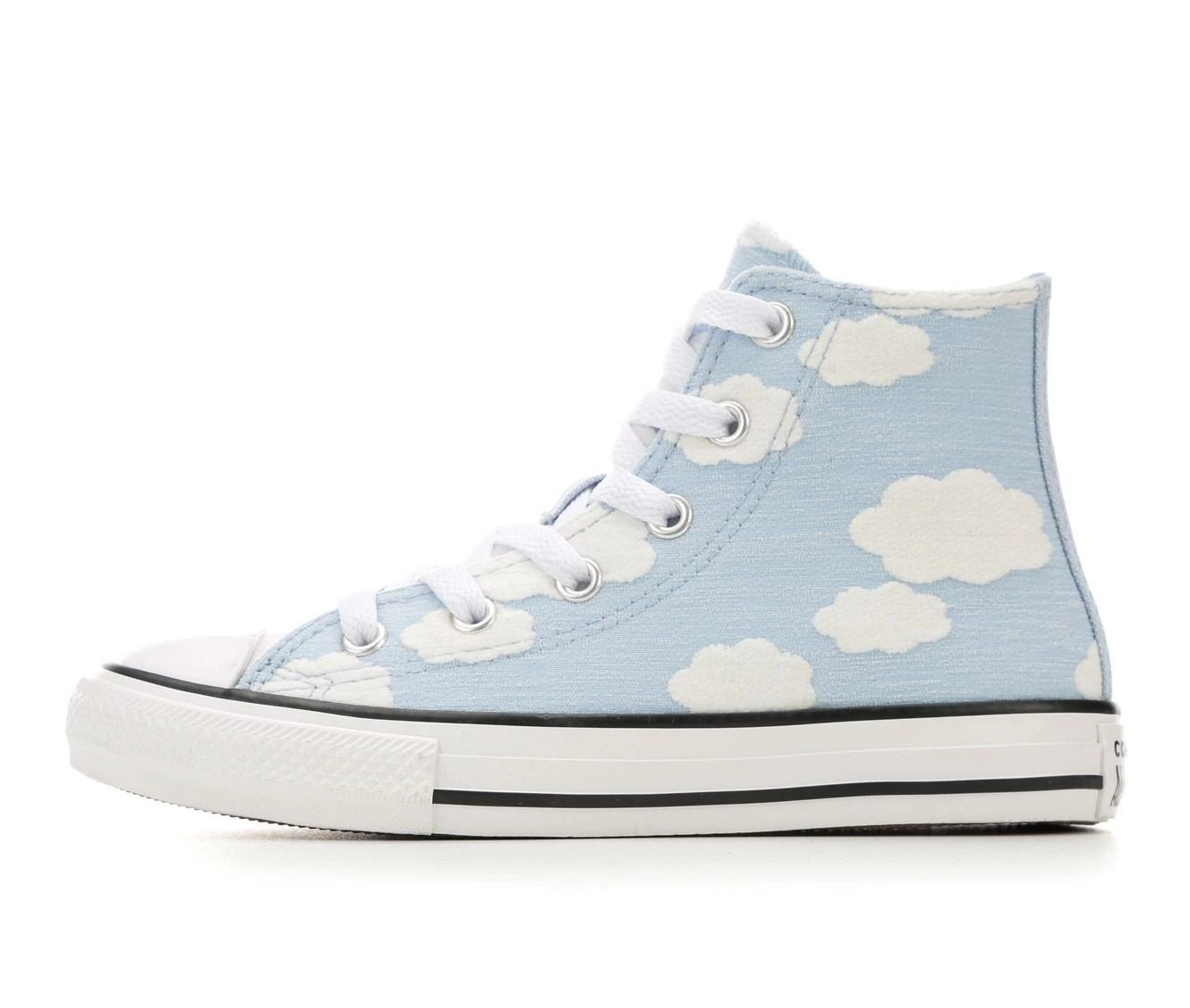 Girls' Converse Little Kid Chuck Taylor All Star Cloudy Mid Sneakers 4 Girls' Converse Little Kid Chuck Taylor All Star Cloudy Mid Sneakers - Image 4